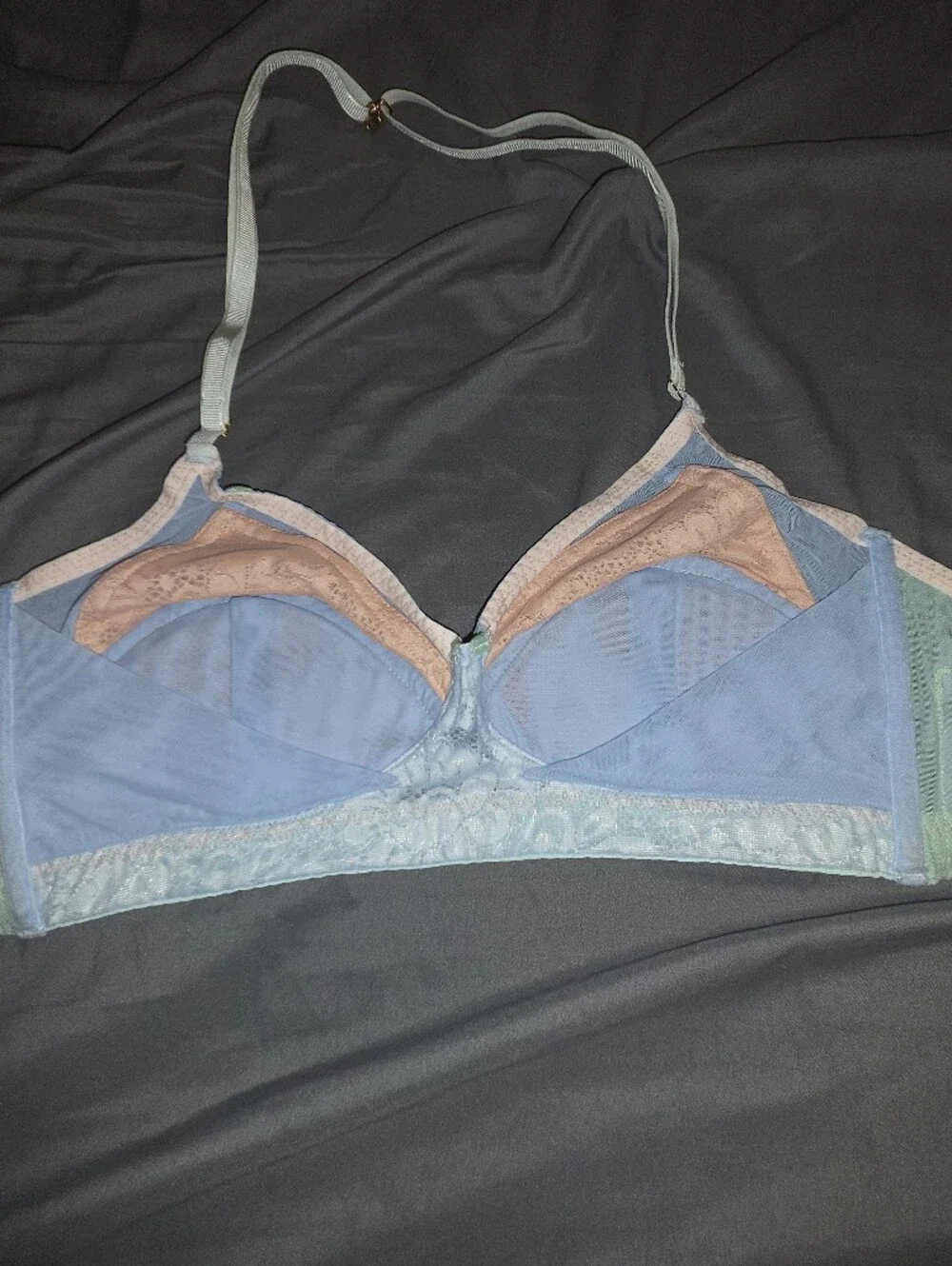 NWOT Women’s Lace Padded Bralette in Pastel Multicolor